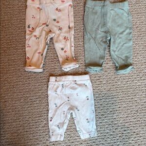 Organic Cotton Pants By Little Planet, Size Newborn, and 3M